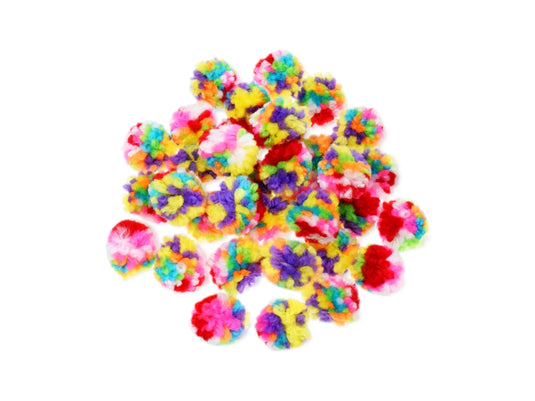 Krafty Kids: 1" Yarn-Poms 40pc A) Color-Blend