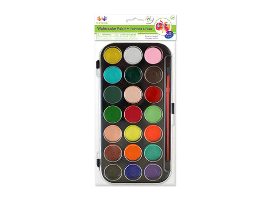 Krafty Kids: 21-Tub Lil' Artist Watercolor Colors w/Brush