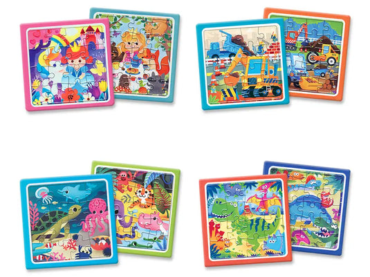 Krafty Kids: 6"x6" Puzzle-Fun 2ct (16pc+20pc) 1.5mm Gloss A) Playtime