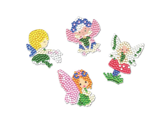Krafty Kids Kit: Diamond Painting DIY Sticker Kit 2Shts G) Fairy