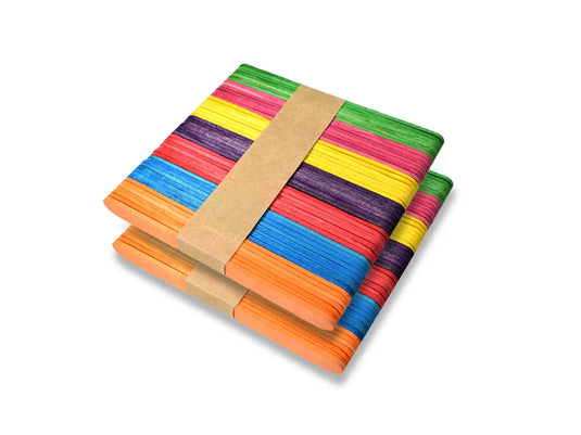 Craftwood: 4.5"x3/8" Colored Craft Sticks 100/pk