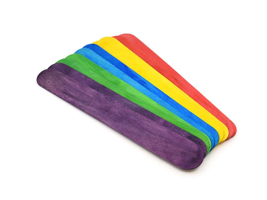 Craftwood: 10"x1.3" Gigantic Craft Sticks 10/pk B) Colored
