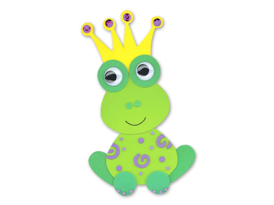 Krafty Kids Kit: DIY Foam-Fun Character Kit (makes 1) E) Frog