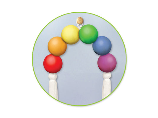 Wood Craft: Round Beads Natural G) 25mm 12pc