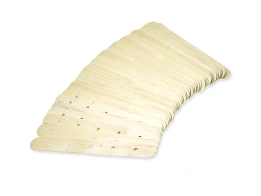 Craftwood: 6"x3/4" Jumbo Natural Craft Sticks w/Holes 40/pk A) Natural