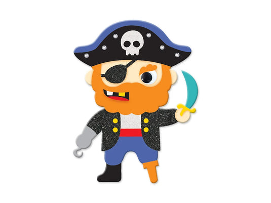 Krafty Kids Kit: DIY Foam Friends Craft Kit Peel-n-Stick 02) Pirate