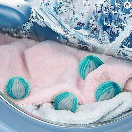 H.E. 4-PC Laundry Hair Lint Catcher Dia 3.5cm, Double blister