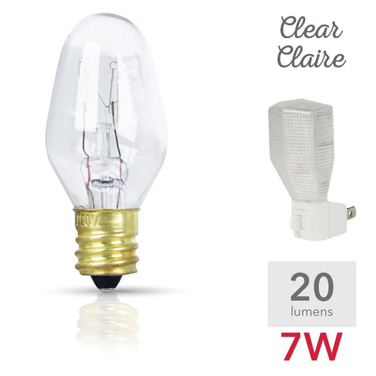 4 REPLACEMENT NIGHT BULBS - CLEAR