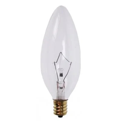 B10 60W CLEAR CHANDELIER