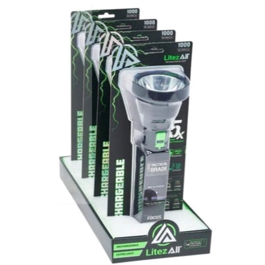 RECHARGEABLE Soft Touch Flashlight - 1000 Lumens