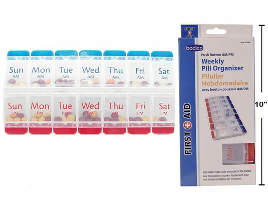 Bodico, Easy Open Pill Case, 9"x4.5"x1", col window box
