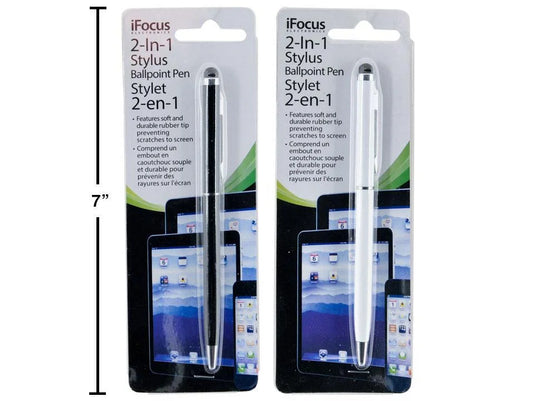 iFocus, 2-In-1 Stylus & Ballpoint Pen, slide blister
