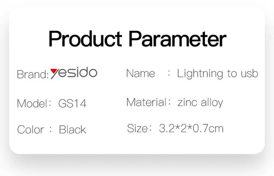 Original Chips for Lighting to USB OTG Adapter