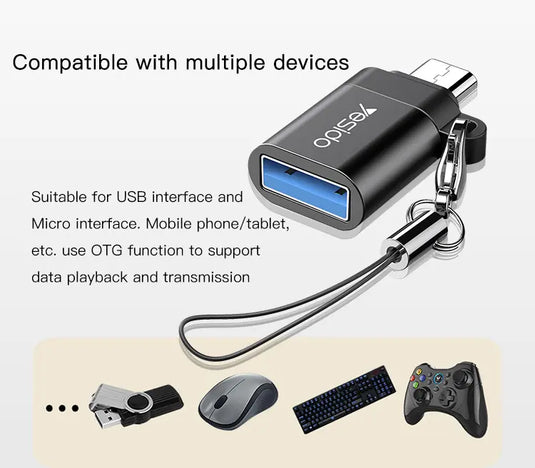 Mini function Micro card reader OTG adapter