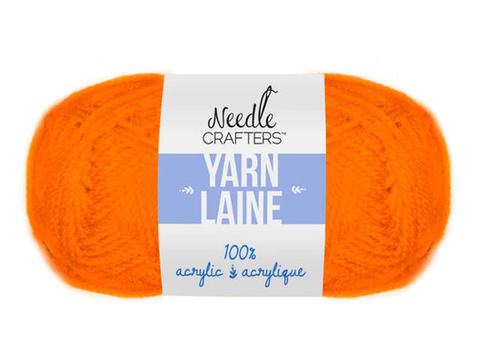 Needlecrafters: 50g Acrylic Yarn Standard Ball Dyed S) Pumpkin Orange