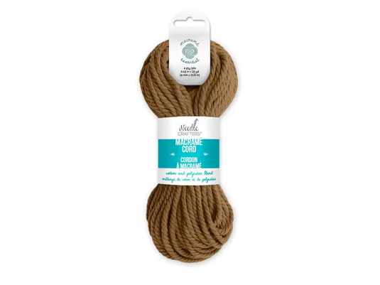 Needlecrafters: 4mm Macramé Cord 25yds (22.8m) F) Camel