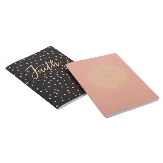 XL NOTE,PU cvr,foil prnt,stitched 248x178mm,100g wht ppe, 44 sheets