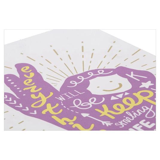 Positive Vibe PU Notebook 14.7x21cm 4 styles, 96s, 80g, sewing binding