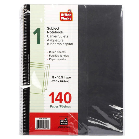 O.WKs. 8 x 10.5: 140 Pages PP Cover Notebook