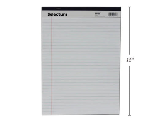 WRITING TABLET 8.5X11" 50 RULED WHITE SHEETS