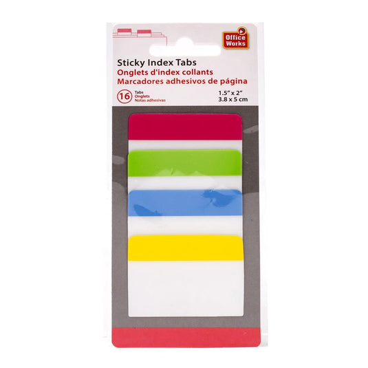 O.WKs. 16-sheets Sticky Index tab 5 x 3.8 cm