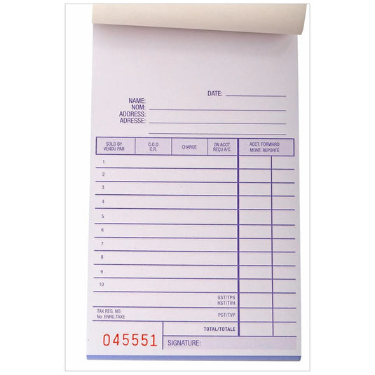 O.WKs. 50-ct Duplicate Sales Book (FY99884