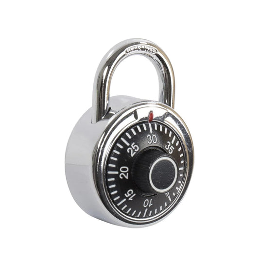 O.WKs. 45mm Combination Lock, Chrome Plated, Black only b/c (HZ)