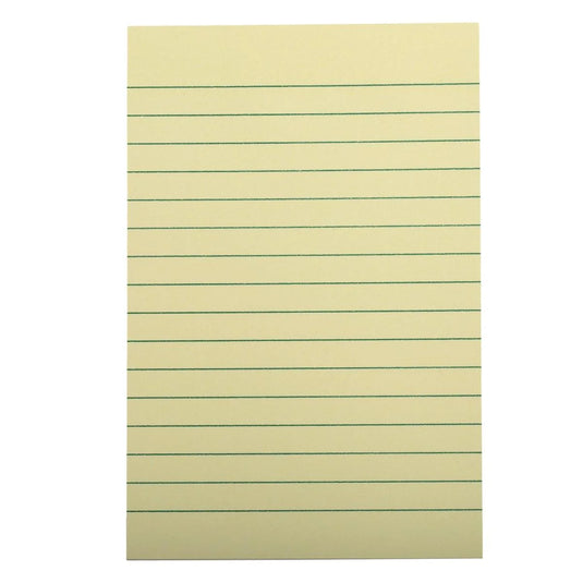 O.WKs. 80Sheets Ruled Sticky Notes, 4" x 6", PBH