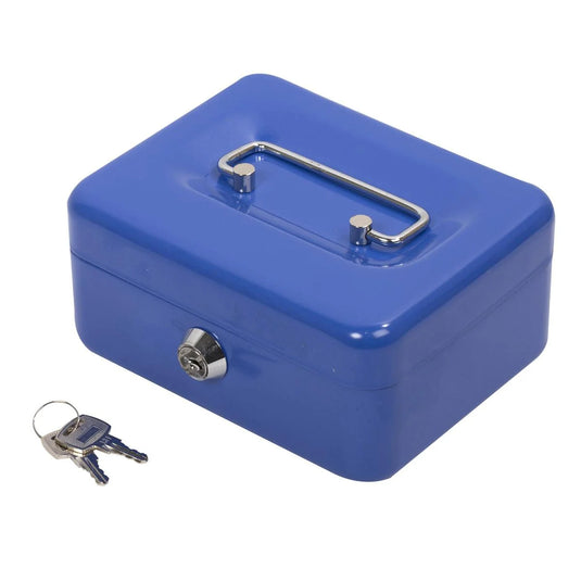 Heavy Duty Cash Box w/lock, 6x4.5x2.5".