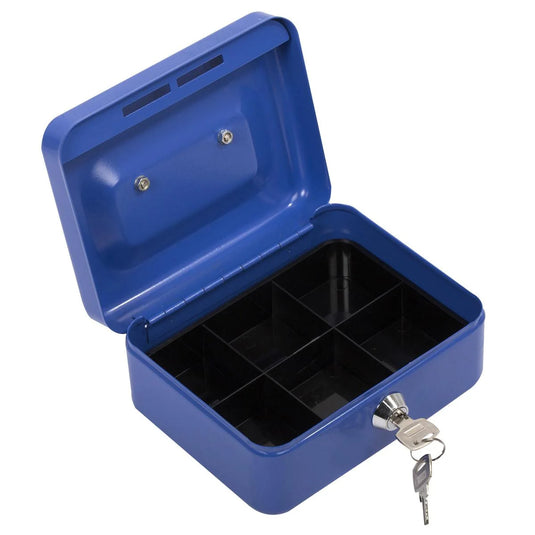 Heavy Duty Cash Box w/lock, 6x4.5x2.5".