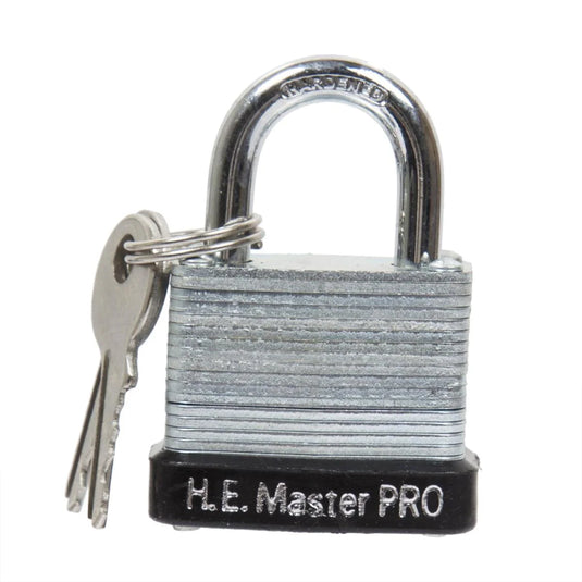 H.E. Master Pro, 2" Laminated Padlock, clamshell(HZ)