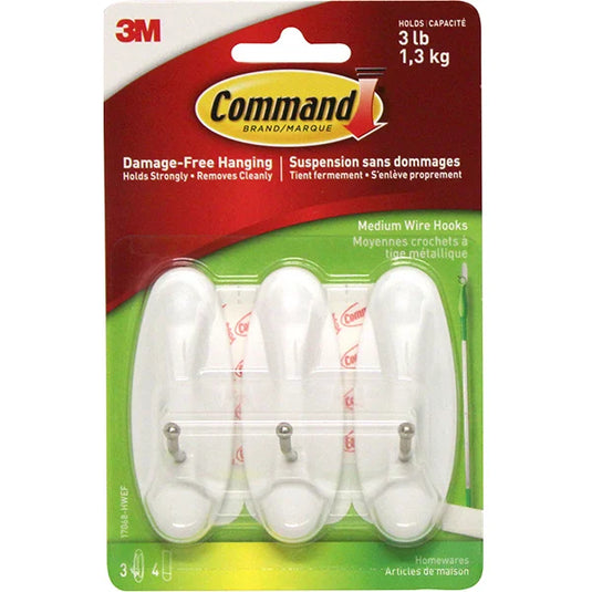 Command Medium Wire Hooks