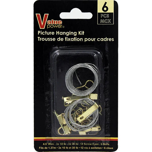 Picture Hanging Kit 6Pk