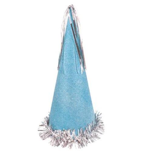 ACS HATS glittery w/ fringe baby blue