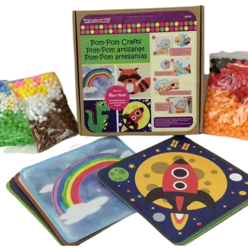 PARTY GAME DIY BOX PICTURE POM POM 8PCS/BOX