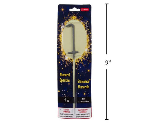 Number 1 Sparkler, Prntd. Blister card