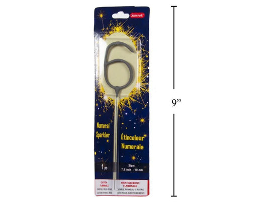 Number 6 Sparkler, Prntd. Blister card