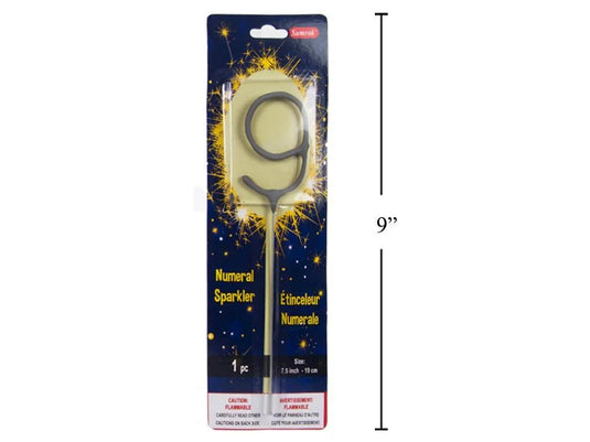Number 9 Sparkler, Prntd. Blister card