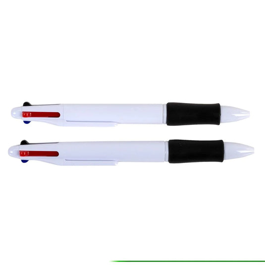 O.WKs. 2-pc, 4 Colours Ball Pen, blister card