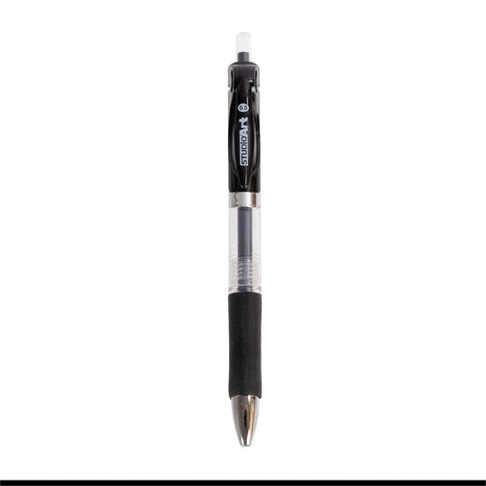 O.WKs. 3-pc Retractable Gel pen, 2 styl, Red,Black&Blue Ink, B/C