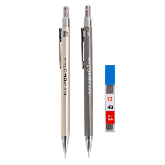 O.WKs. 2-pc 0.5 Mechanical Pencil, w/12 Leads ,b/c