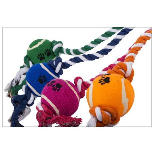 PAWS. 29" Rope Tug Toy w/Ball