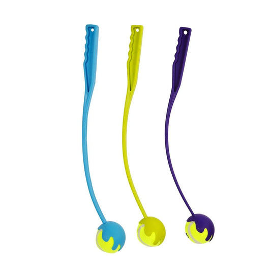 PAWS. 19.5" Tennis Ball and Thrower w/ hang tag