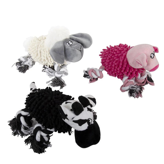 Comfort & Cuddles Pet Toy, 3/D Pig, Cow, Sheep 21x17cm