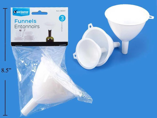 Luciano 3-pc Plastic Funnel, pbh