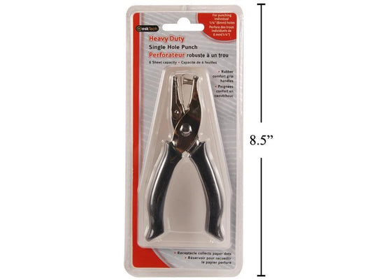 Desk Tech, HD Single Hole Punch clamshell