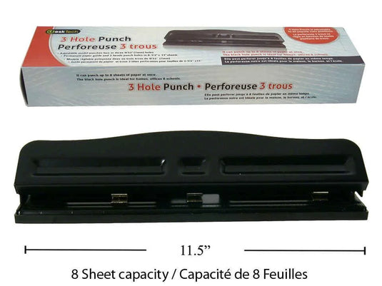 Desk Tech 3 Hole Punch, colour box