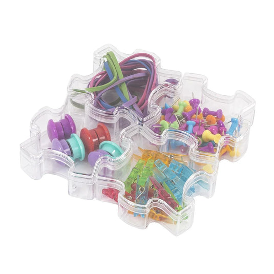 O.WKs Puzzle Boxes Stationery set Pins,Clips, Magnets, Rubber bands