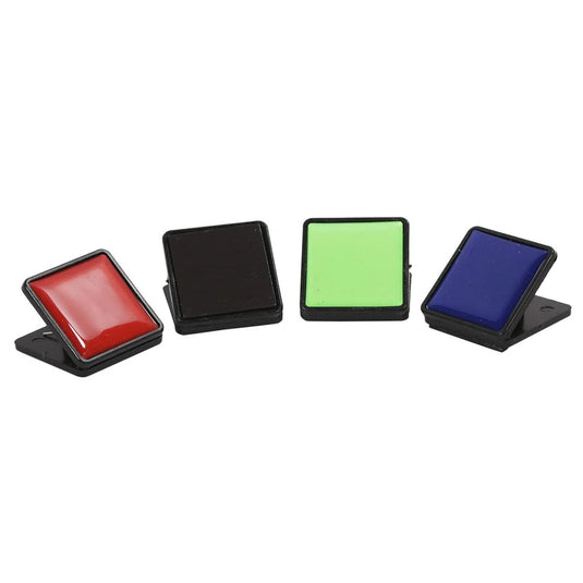 iStationery 4 Pcs Magnet Art clips Neon Grn, Blue, Red, Blk