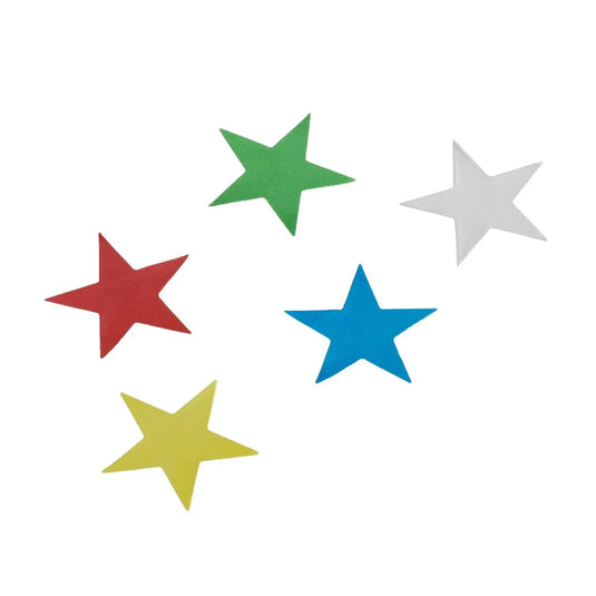 O.WKs. 1/2" Colour Star Labels, 400-pc., clam pack